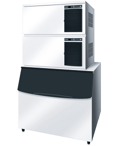 Cube Ice Maker (with bin) IM-240XNE+IM-240DNE - Hoshizaki