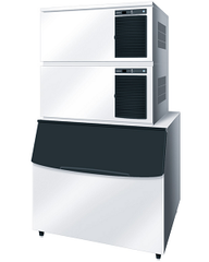 Cube Ice Maker (with bin) IM-240XNE+IM-240DNE - Hoshizaki