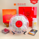  100gr Yến Sạch Nguyên Tổ Rút Lông - Sợi Dài, Nở Nhiều - Hộp 19-20 Lần Dùng - Tặng kèm máy chưng yến 
