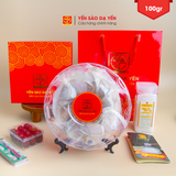  100gr Yến Thô Nguyên Tổ Ít Lông, Nhiều Sợi, Nở Nhiều - Hộp 11-12 Tổ - Tặng kèm máy chưng yến tự động 