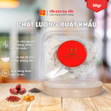  50gr Yến Thô Nguyên Tổ Ít Lông, Nhiều Sợi, Nở Nhiều - Hộp 6-7 Tổ - Tặng kèm thố sành cao cấp và nhíp 
