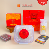  50gr Yến Sạch Nguyên Tổ Rút Lông, Nhiều Sợi, Nở Nhiều - Tặng kèm thố chưng yến cao cấp 