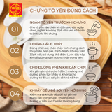  50gr Yến Thô Nguyên Tổ Ít Lông, Nhiều Sợi, Nở Nhiều - Hộp 6-7 Tổ - Tặng kèm thố sành cao cấp và nhíp 