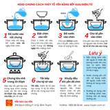  50gr Yến Thô Nguyên Tổ Ít Lông, Nhiều Sợi, Nở Nhiều - Hộp 6-7 Tổ - Tặng kèm thố sành cao cấp và nhíp 