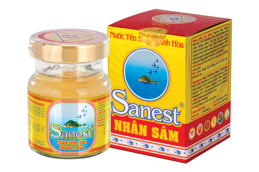  Nước Yến sào Sanest lọ Nhân sâm Fucoidan 70ml, 1 lọ 