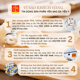  50gr Yến Thô Nguyên Tổ Ít Lông, Nhiều Sợi, Nở Nhiều - Hộp 6-7 Tổ - Tặng kèm thố sành cao cấp và nhíp 