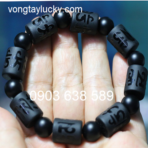 vòng tay trừ tà, vòng tay khắc kinh Phật, vòng tay trị bóng đè, vòng tay Om Mani Pad me Hum, Lục tự đại Minh thần chú, Thần chú quan Âm, vòng tay đá lu thống