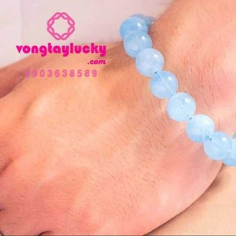 vòng tay nam, vòng tay đá aquamarine, vòng tay phong thủy, vòng tay mệnh thủy, vòng tay mệnh mộc, vòng tay quý ông, vòng tay lịch lãm