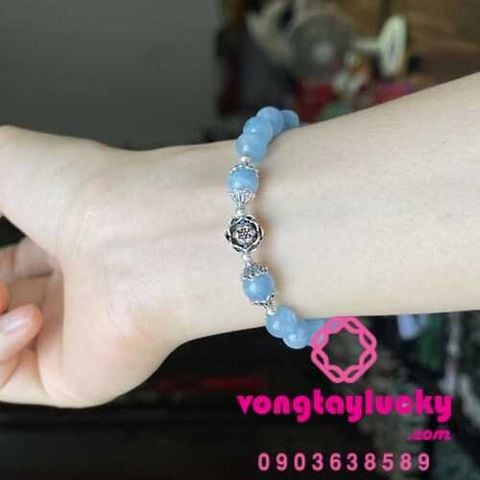 vòng tay đá phong thủy, vòng tay mênh thủy, vòng tay đá aquamarine, vòng tay mệnh thủy, vòng tay mệnh mộc