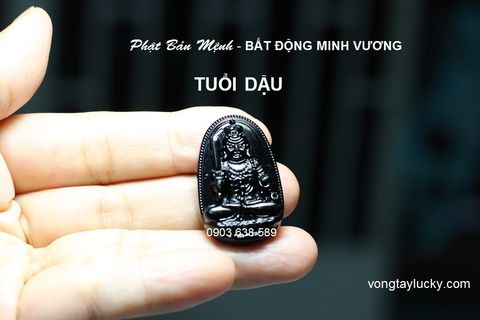  Mặt phật Bất Động minh vương hộ mệnh người tuổi Dậu 3x2cm 