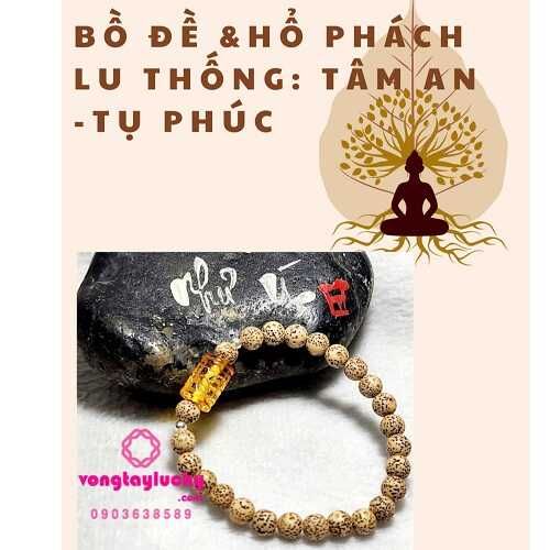 Đeo Chuỗi Bồ Đề Tinh nguyệt và hổ phách Tâm an vạn sự an