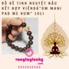 Chuỗi bồ đề tinh nguyệt 10li điểm đá thạch anh khắc kinh Phật Om Mani Padme Hum