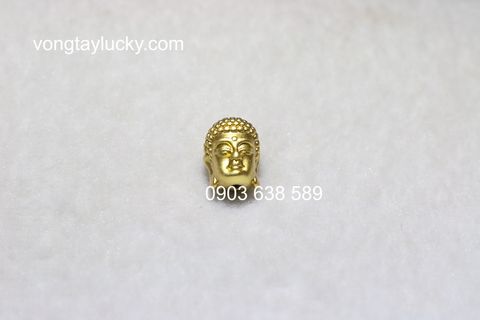  Đầu phật Thích ca 1,5x1,5cm bạc Thái Lan xi vàng 