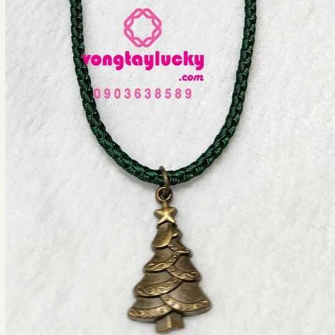 dây cổ giá rẻ, dây cổ cây thông, dây cổ handmade, quà tặng giáng sinh, mua rẻ quà noel, dây cổ nam nữ, dây cổ đẹp