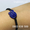 Vòng tay hồ ly đá LAPIS LAZULI tết dây