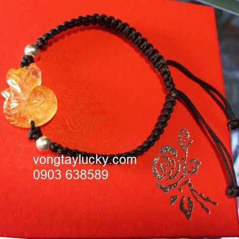 vòng tay handmade, vòng tay,hồ ly 9 đuôi, hồ ly thạch anh tóc vàng, vòng tay mệnh kim, vòng tay hồ ly tóc vàng, vòng hồ ly tết dây, vòng tay may mắn,  vòng tay phong thủy, bí  quyết cầu duyên