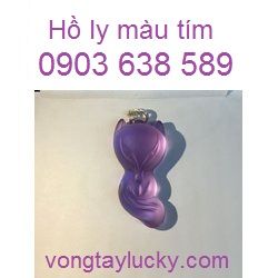 Mặt dây chuyền hồ ly  9 đuôi size lớn 1,8x3,5 cm màu tím