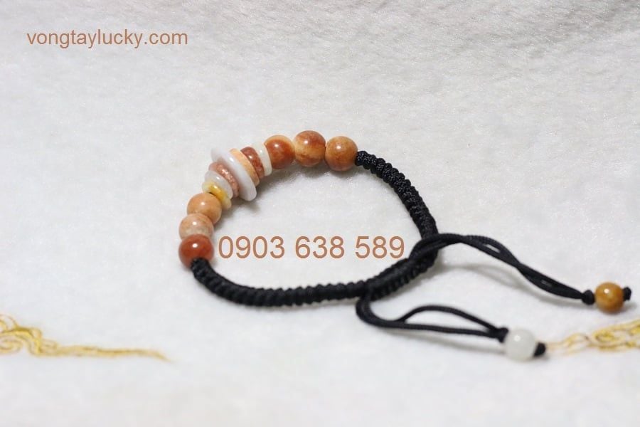 Chuỗi đeo tay đá Quý phong thủy mệnh HỎA (Miến Điện) Myanma dây rút tùy chỉnh đủ size