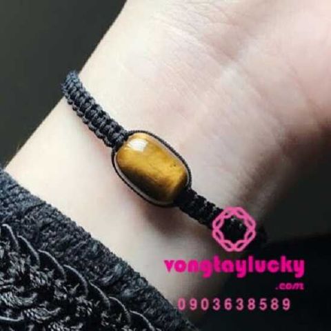 vòng tay đá mắt hổ, đá mắt hổ lu thống, vòng tay đá phong thủy, vòng tay mệnh thổ, vòng tay nữ