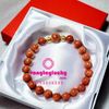 Vòng tay đá san hô đỏ hóa thạch 8li thiên nhiên 100%mệnh Hỏa và Thổ mix bi bạc Thái xi vàng tạo điểm nhấn độc đáo