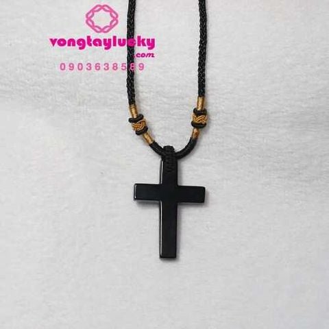 dây cổ thánh giá đá, dây cổ thánh giá đen, trang sức công giáo