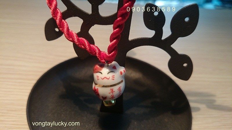 Vòng tay may mắn mèo Nhật bản Maneki Neko tài lộc MS0043