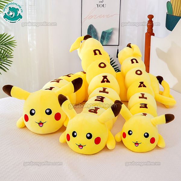 Gối Dài Pikachu Chữ