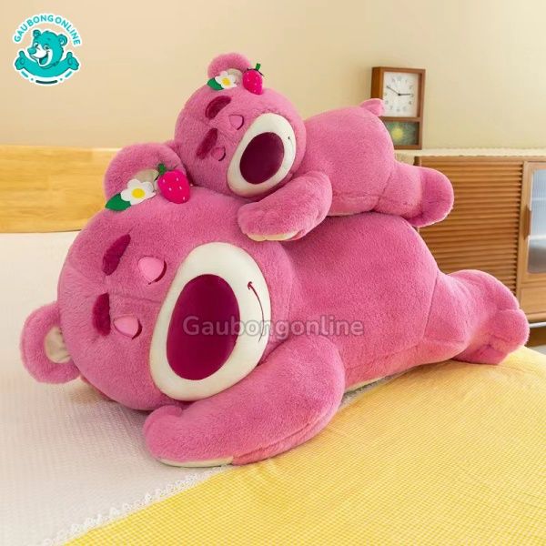 Gấu Bông Lotso Tai Dâu Nằm