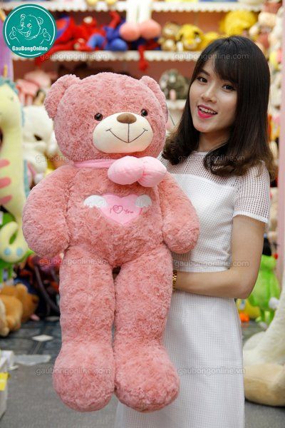 Gấu bông Teddy - Angel Hồng 1m1