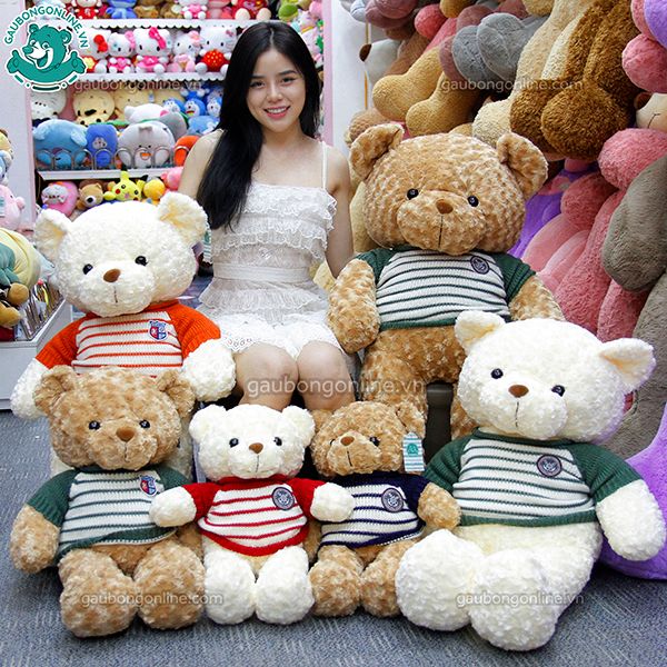 Gấu bông Teddy Len Đầu Gấu