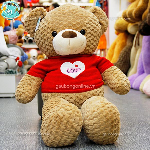 Gấu bông Teddy- Áo Tim Love