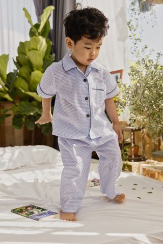  Pyjamas Bé Cá Mập Xanh 