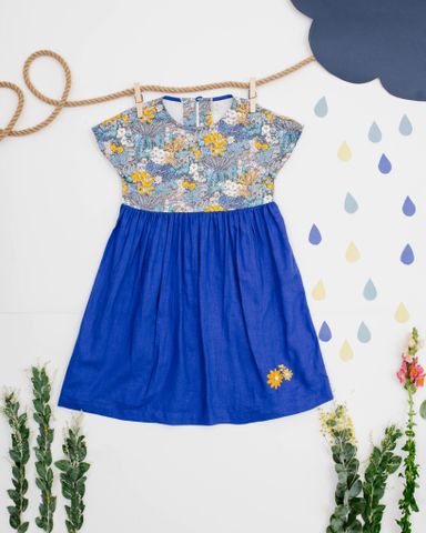  BLUE FLORAL DRESS 