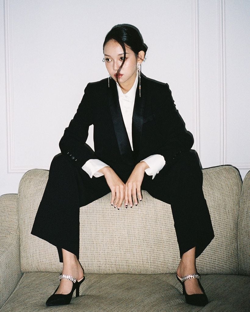 Giày Cao Gót Floralpunk Diana Pointy Mules - Satin