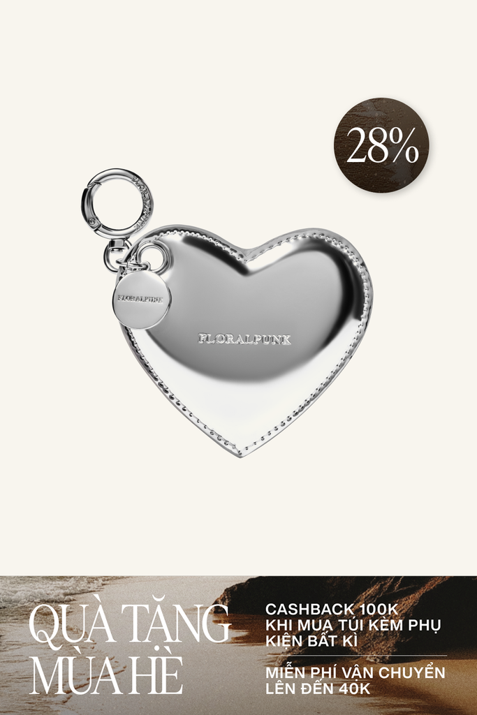 Heart Keychain - Silver