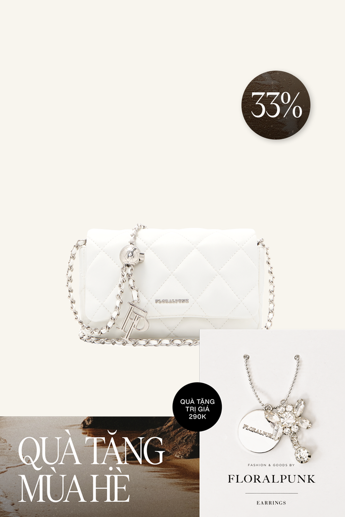 Ivy Chain Bag - White