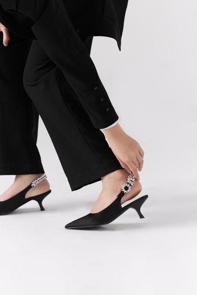 Crystal Slingback Heels