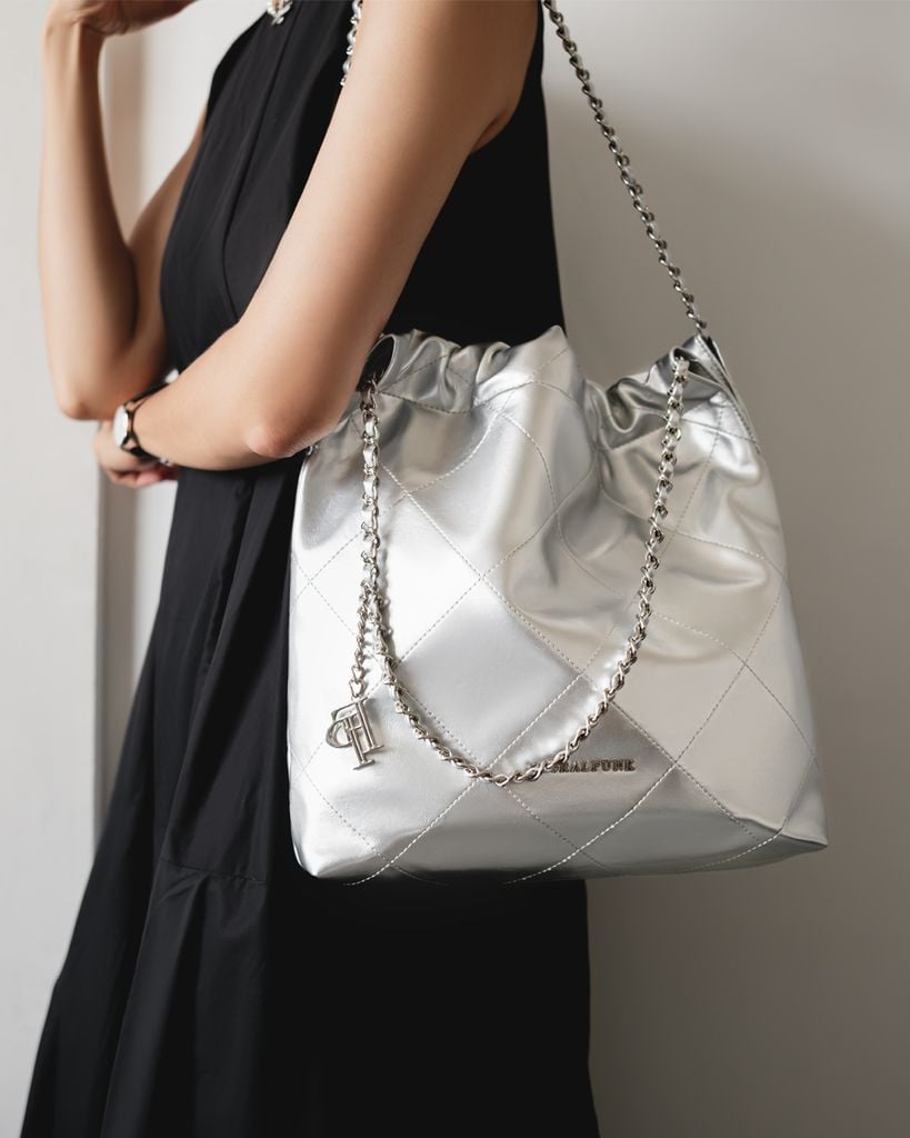 Brooklyn Shopper - Quilted - Silver