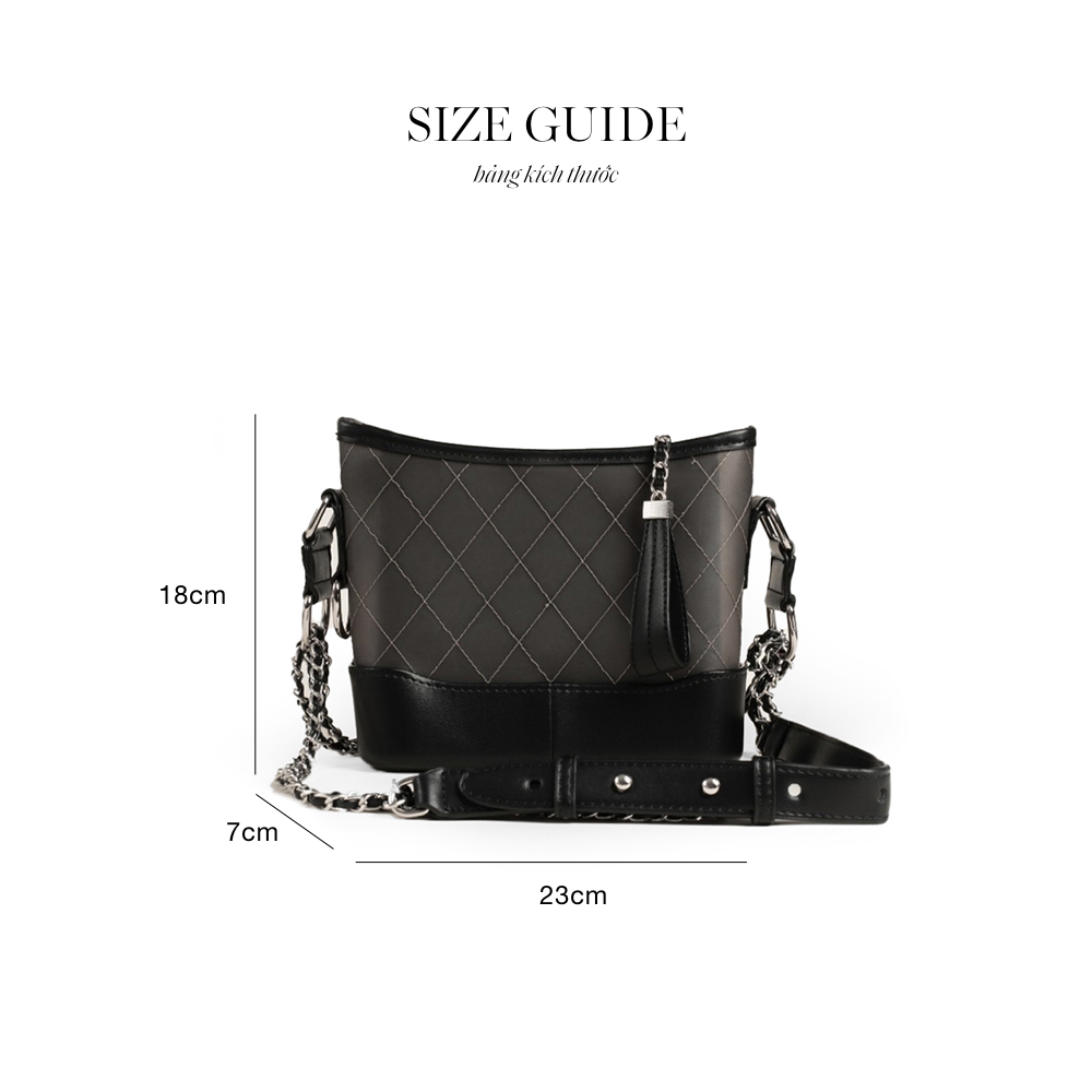 Túi Xách Floralpunk Colette Black Bag