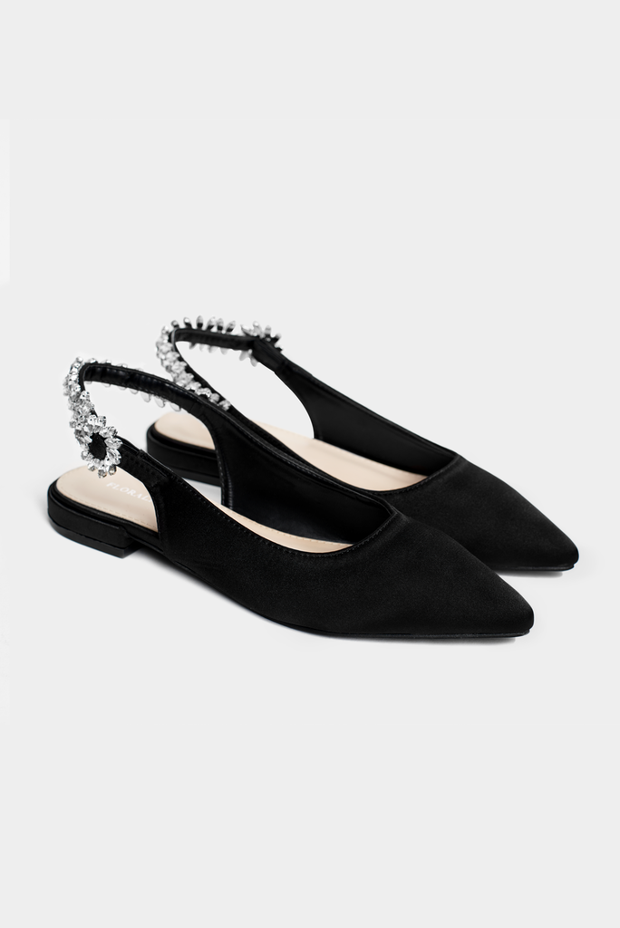 Crystal Slingback Flats