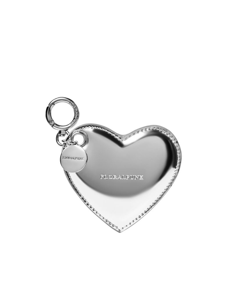 Heart Keychain - Silver