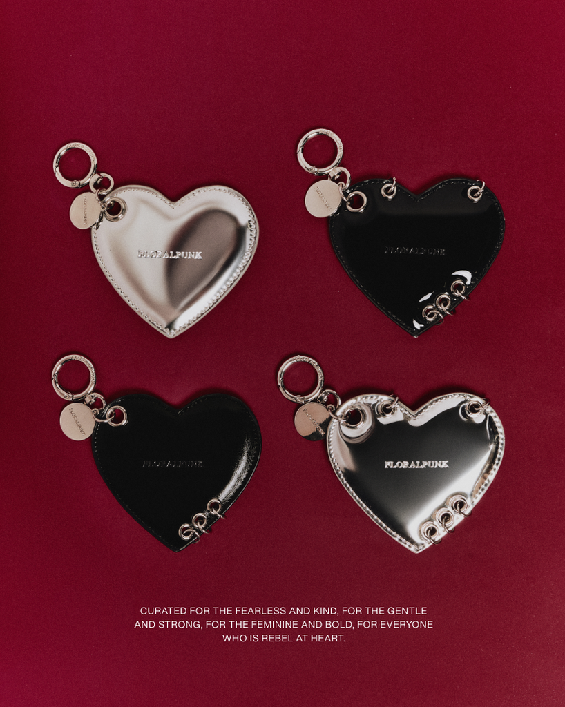 Heart Keychain - Silver
