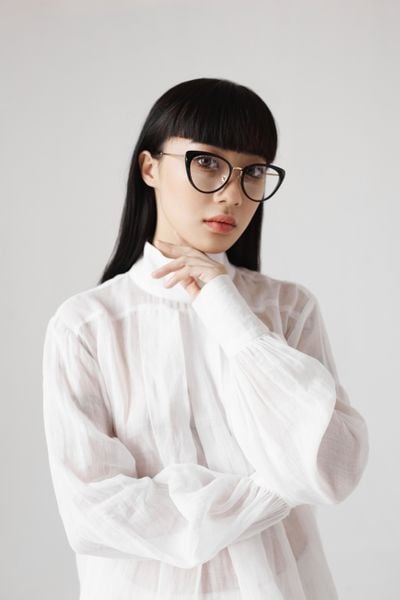 Mắt Kính Floralpunk Kaia Black Glasses