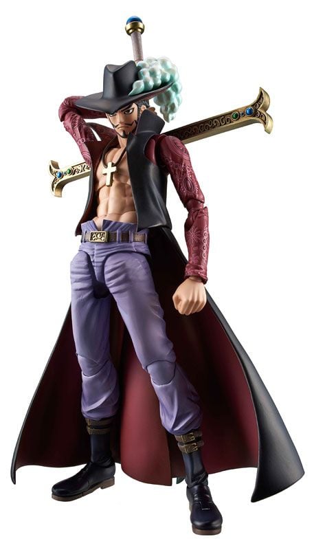 Mô hình đồ chơi  Mihawk Mắt Diều Hâu cực dễ thương  One Piece  Bộ Chibi   Có Hộp Màu