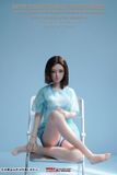  1/6 Super Flexible Female Seamless Body Pale Small Bust Girls Body S44 w/Head 