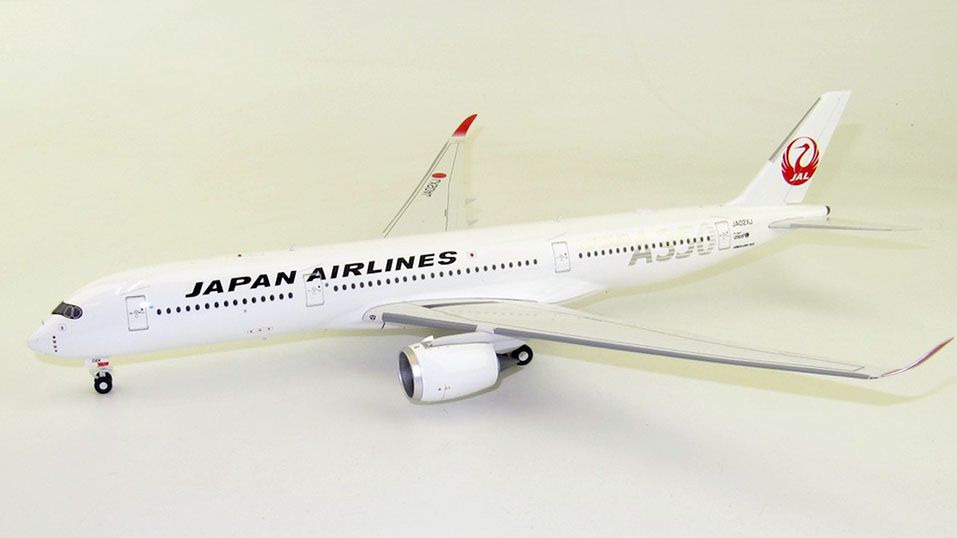 Mô Hình Máy Bay Japan Airlines Airbus A350-900 JA02XJ Siver Titles | InFlight 1:200