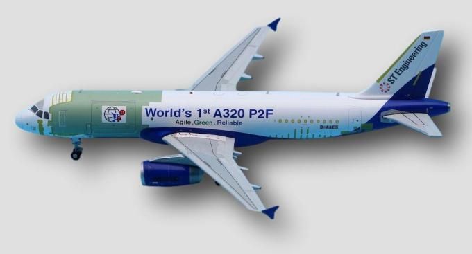 House Color Airbus A320P2F D-AAES World's 1st A320 P2F JC Wings 1:200 LH2AIR338 LH2338