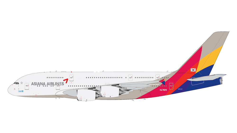 Mô hình máy bay Asiana Airlines Boeing B747  Lazadavn