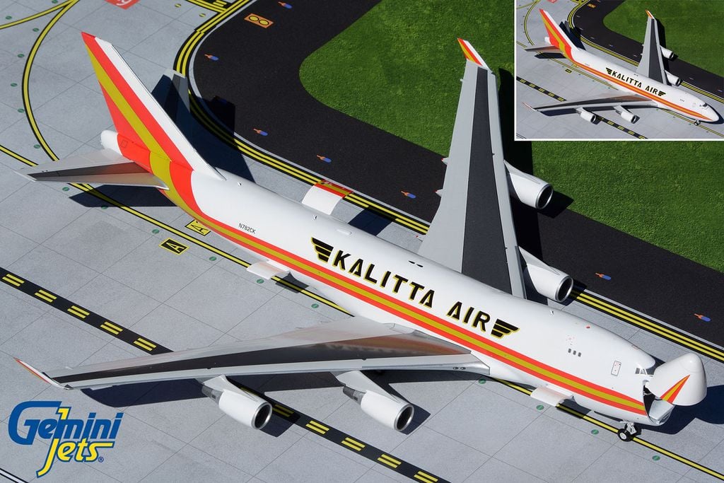 Kalitta Air Boeing 747-400ERF Interactive N782CK GeminiJets 1:200 G2CKS928