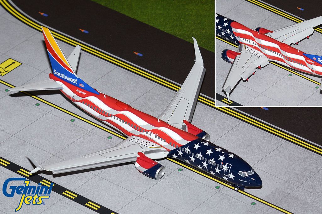 Southwest Boeing 737-800 Flaps Down N500WR Freedom One GeminiJets 1:200 G2SWA1042F